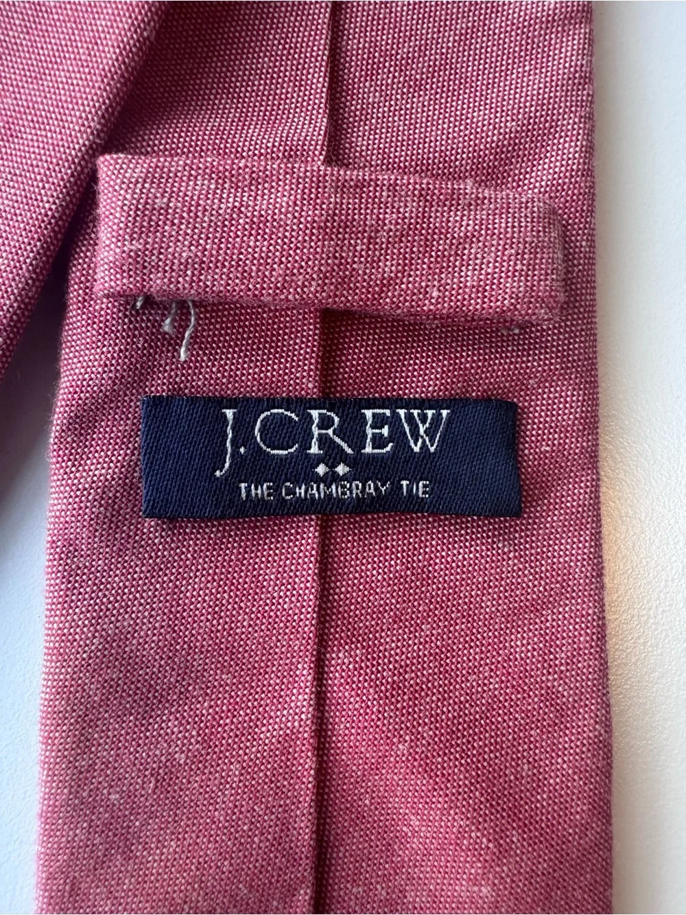 J. Crew Weathered Red cotton chambray Men's Tie